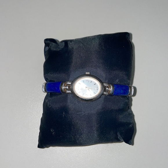 Aria Lapis Lazuli 925 Sterling Silver Swiss Quartz Watch
